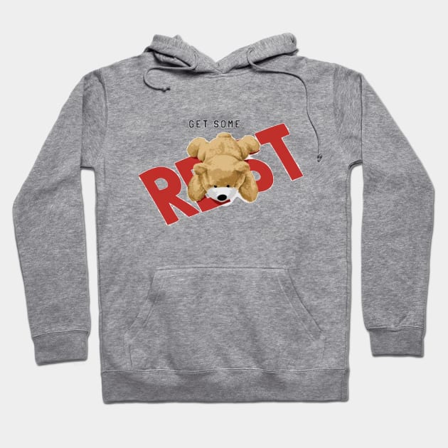 Teddy bear - Get some rest Hoodie by TheDesigNook